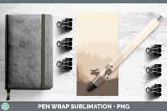 GorgeousWoodland Silhouette Pen Wrap design.