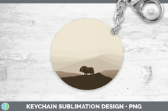 GorgeousWoodland Silhouette Keychain design.