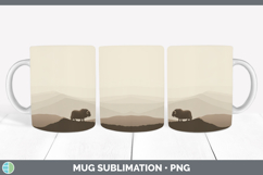 GorgeousWoodland Silhouette Mug Wrap design.