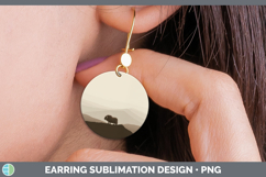GorgeousWoodland Silhouette Round Earrings design.