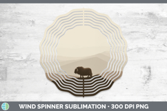 GorgeousWoodland Silhouette Wind Spinner design.