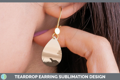 GorgeousWoodland Silhouette Teardrop Earrings design.