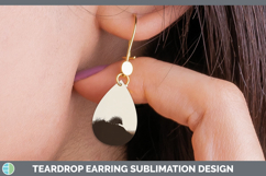 GorgeousWoodland Silhouette Teardrop Earrings design.
