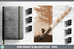 GorgeousWoodland Silhouette Pen Wrap design.