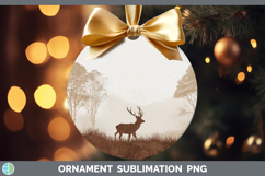 GorgeousWoodland Silhouette Ornament design.