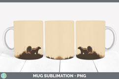 GorgeousWoodland Silhouette Mug Wrap design.