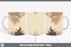 GorgeousWoodland Silhouette Mug Wrap design.