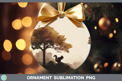 GorgeousWoodland Silhouette Ornament design.