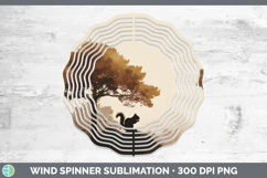 GorgeousWoodland Silhouette Wind Spinner design.