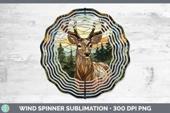 GorgeousWoodland Stained Glass Wind Spinner design.