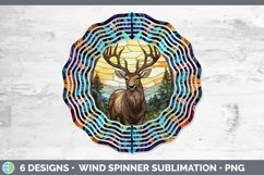 GorgeousWoodland Stained Glass Wind Spinner design.