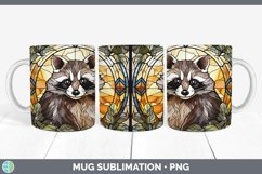 GorgeousWoodland Stained Glass Mug Wrap design.