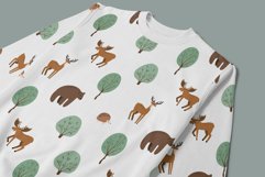 woodland animals seamless pattern, forest digital paper Product Image 5