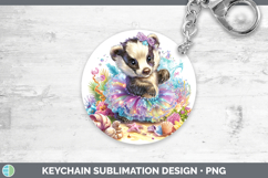 GorgeousWoodland Summer Beach Keychain design.