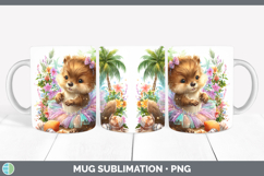 GorgeousWoodland Summer Beach Mug Wrap design.