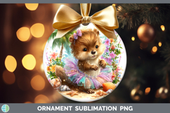 GorgeousWoodland Summer Beach Ornament design.
