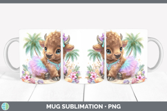 GorgeousWoodland Summer Beach Mug Wrap design.
