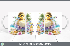 GorgeousWoodland Summer Beach Mug Wrap design.