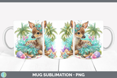 GorgeousWoodland Summer Beach Mug Wrap design.