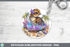 GorgeousWoodland Summer Beach Keychain design.