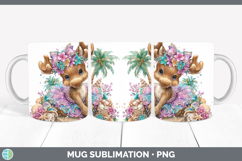 GorgeousWoodland Summer Beach Mug Wrap design.
