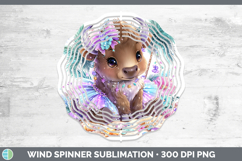 GorgeousWoodland Summer Beach Wind Spinner design.