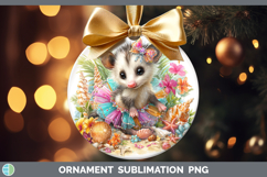 GorgeousWoodland Summer Beach Ornament design.