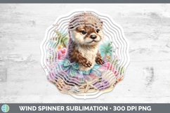 GorgeousWoodland Summer Beach Wind Spinner design.