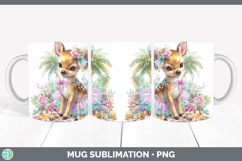 GorgeousWoodland Summer Beach Mug Wrap design.