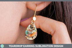 GorgeousWoodland Summer Beach Teardrop Earrings design.