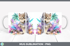 GorgeousWoodland Summer Beach Mug Wrap design.