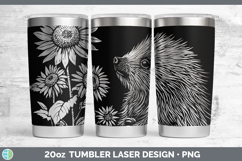 GorgeousWoodland Sunflower Laser 20oz Tumbler design.