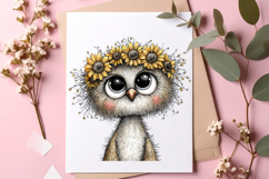 Woodland Sunflower Animals Clipart Product Image 2