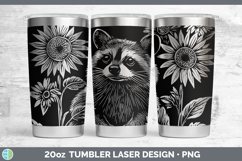 GorgeousWoodland Sunflower Laser 20oz Tumbler design.