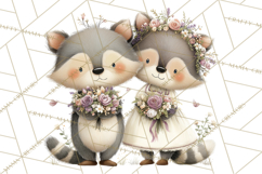 Cute Woodland Valentine Animals Clipart PNG Product Image 2
