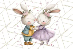 Cute Woodland Valentine Animals Clipart PNG Product Image 2