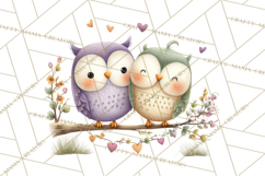 Cute Woodland Valentine Animals Clipart PNG Product Image 4