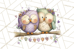 Cute Woodland Valentine Animals Clipart PNG Product Image 5