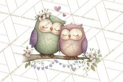 Cute Woodland Valentine Animals Clipart PNG Product Image 3
