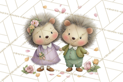 Cute Woodland Valentine Animals Clipart PNG Product Image 2