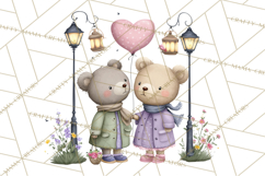 Cute Woodland Valentine Animals Clipart PNG Product Image 3