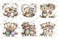 Cute Woodland Valentine Animals Clipart PNG Product Image 9
