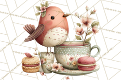 Woodland Animals Tea Party Clipart PNG Product Image 5