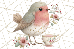 Woodland Animals Tea Party Clipart PNG Product Image 2