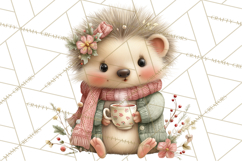 Woodland Animals Tea Party Clipart PNG Product Image 3