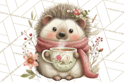 Woodland Animals Tea Party Clipart PNG Product Image 4
