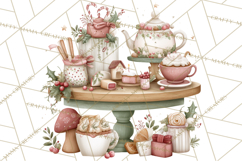 Woodland Animals Tea Party Clipart PNG Product Image 3