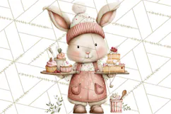 Woodland Animals Tea Party Clipart PNG Product Image 3