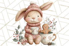 Woodland Animals Tea Party Clipart PNG Product Image 5