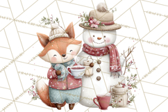 Woodland Animals Tea Party Clipart PNG Product Image 2